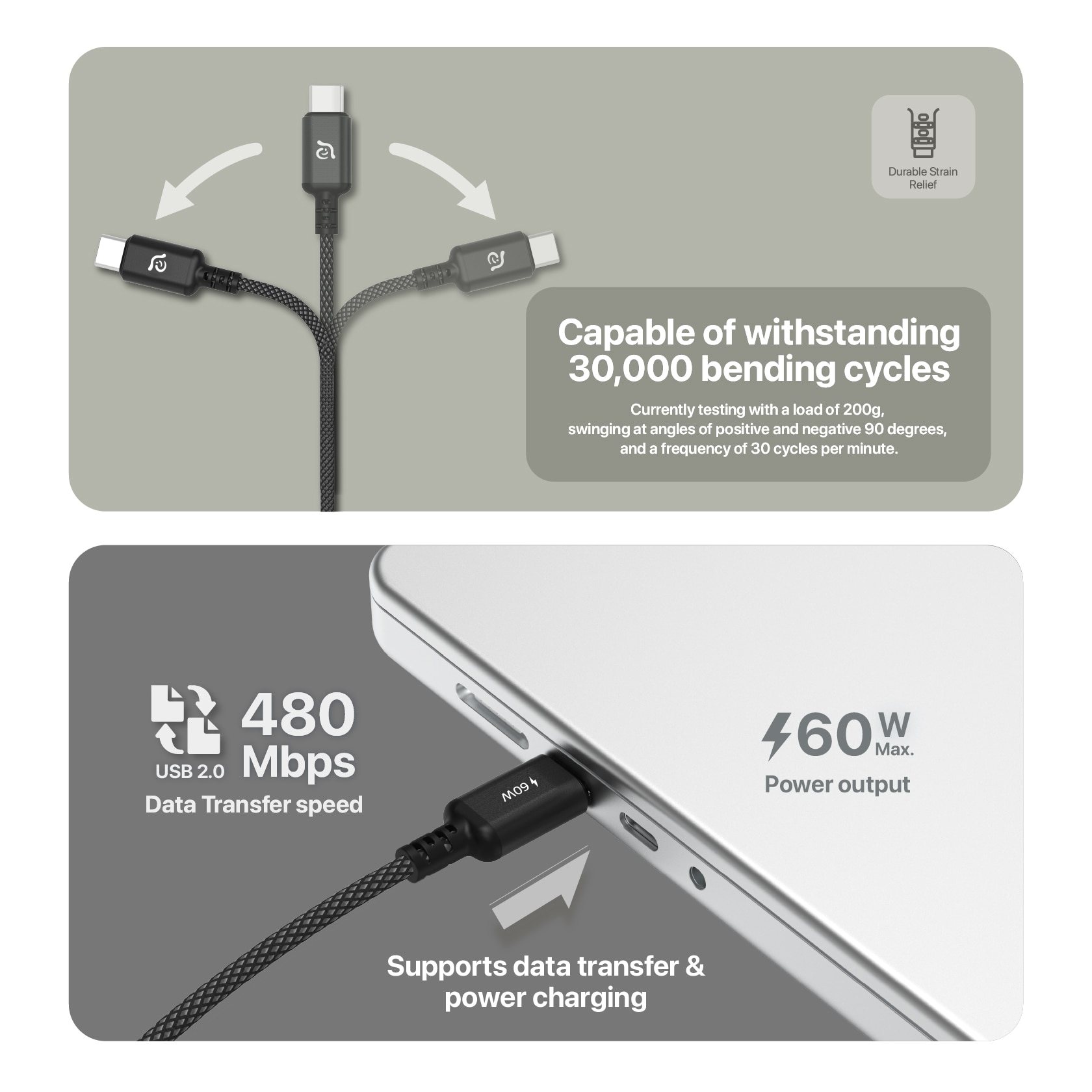 ADAM elements CASA S120 USB-C to USB-C 60W